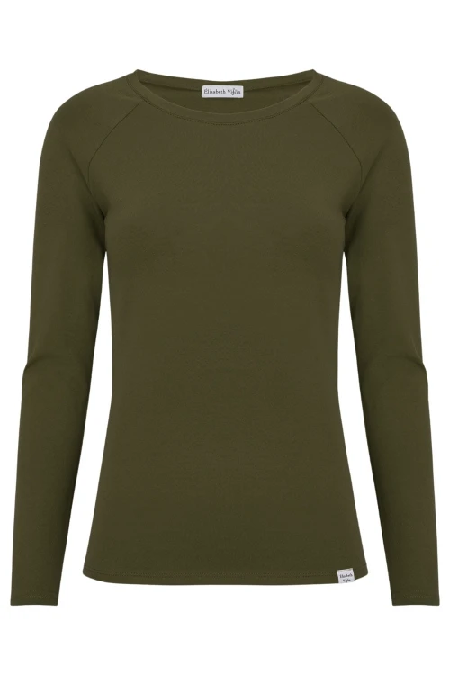 Olive Night MAYA z długimi rękawami przód.jpg