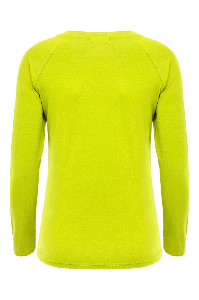 Bright Chartreuse MAYA z długimi rękawami tył.jpg