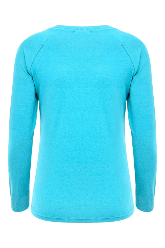 Cyan Blue MAYA z długimi rękawami tył.jpg