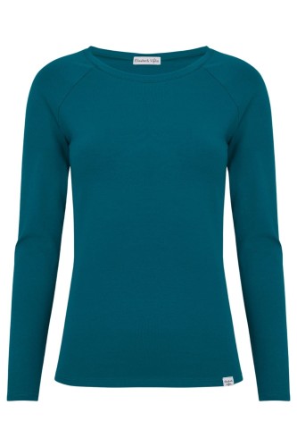 Moroccan Blue MAYA z długimi rękawami przód.jpg