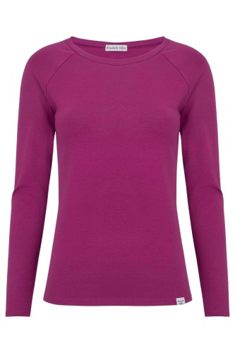 Raspberry Radiance MAYA z długimi rękawami przód.jpg