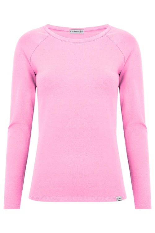 Sea Pink MAYA z długimi rękawami przód.jpg