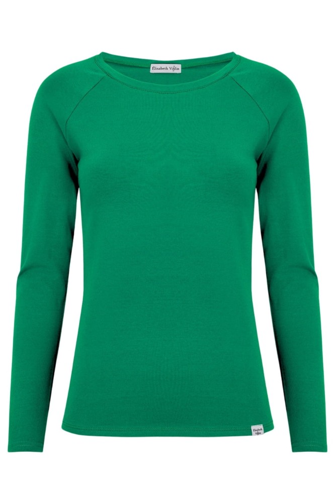 Deep Green MAYA z długimi rękawami przód.jpg