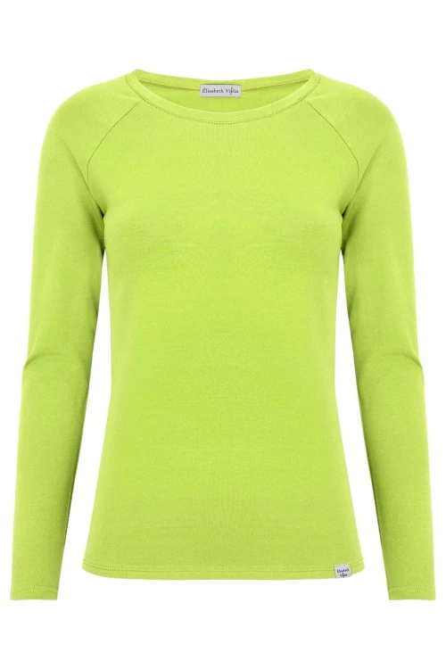 Green Glow MAYA z długimi rękawami przód.jpg