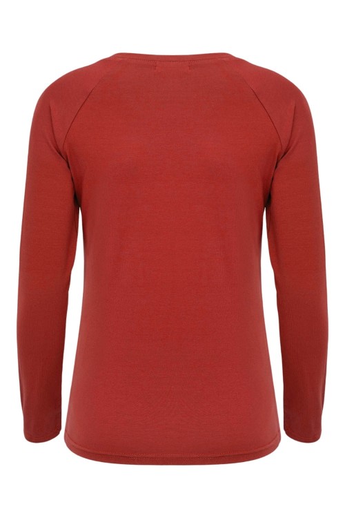 Brick Red MAYA z długimi rękawami tył.jpg