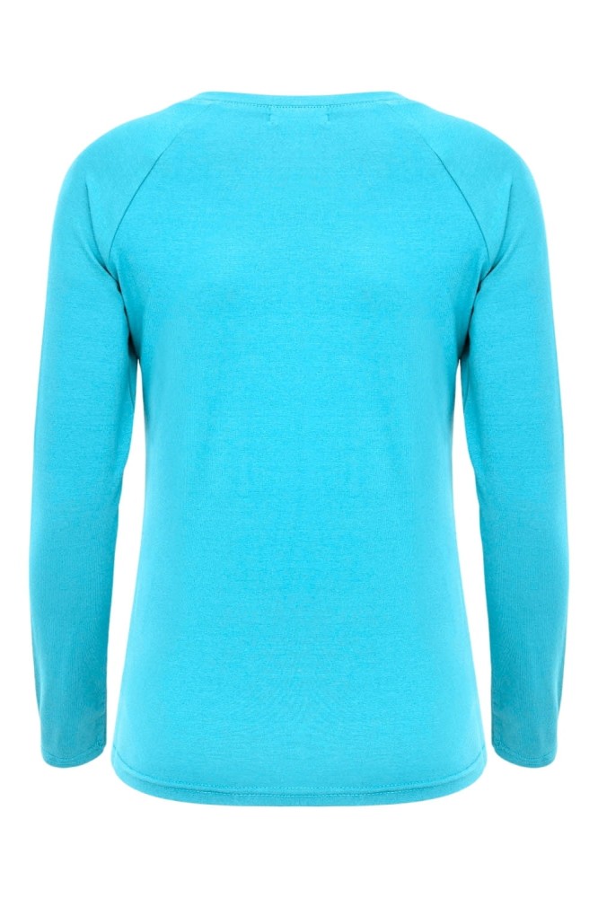Cyan Blue MAYA z długimi rękawami tył.jpg