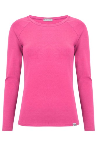 Shocking Pink MAYA z długimi rękawami przód.jpg