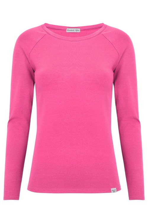 Shocking Pink MAYA z długimi rękawami przód.jpg