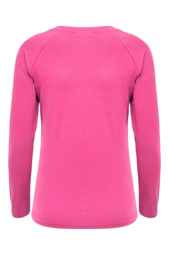 Shocking Pink MAYA z długimi rękawami tył.jpg