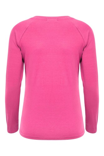 Shocking Pink MAYA z długimi rękawami tył.jpg