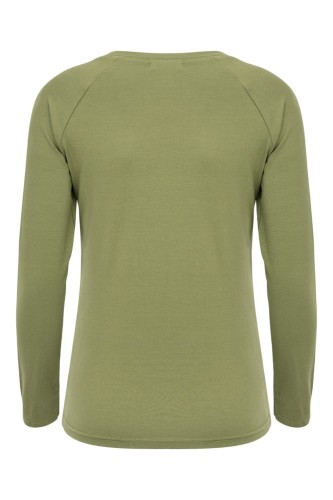 Oil Green MAYA z długimi rękawami tył.jpg