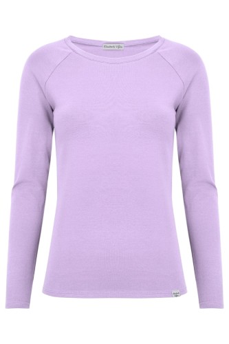 Lavender MAYA z długimi rękawami przód.jpg