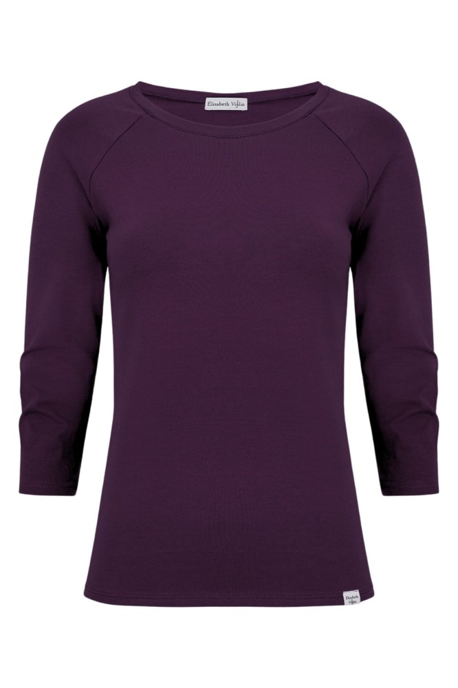Plum Purple MAYA z rękawami 3:4 przód.jpg