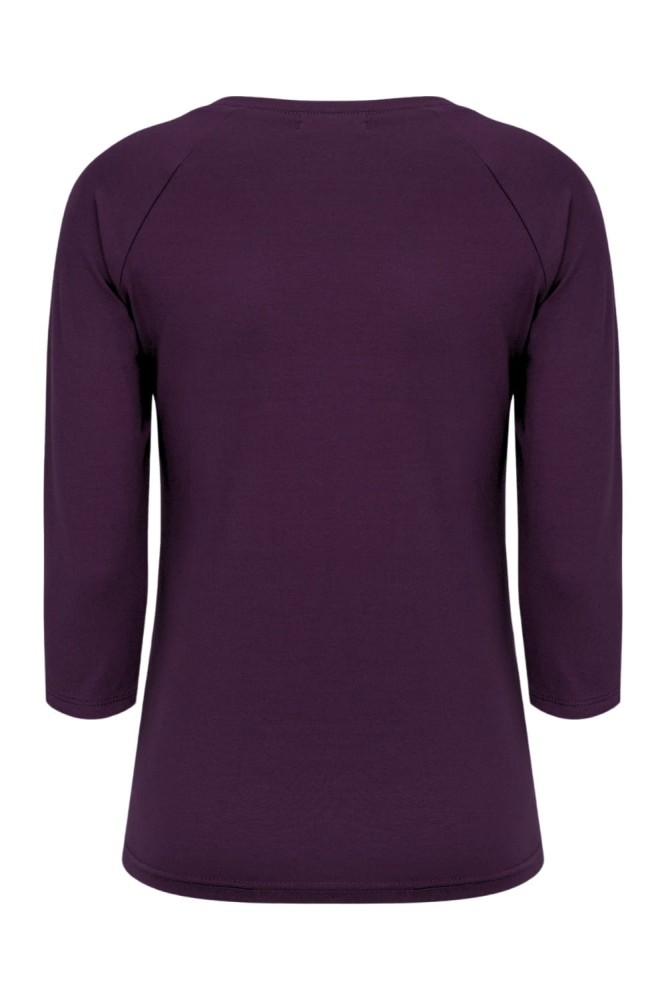 Plum Purple MAYA z rękawami 3:4 tył.jpg