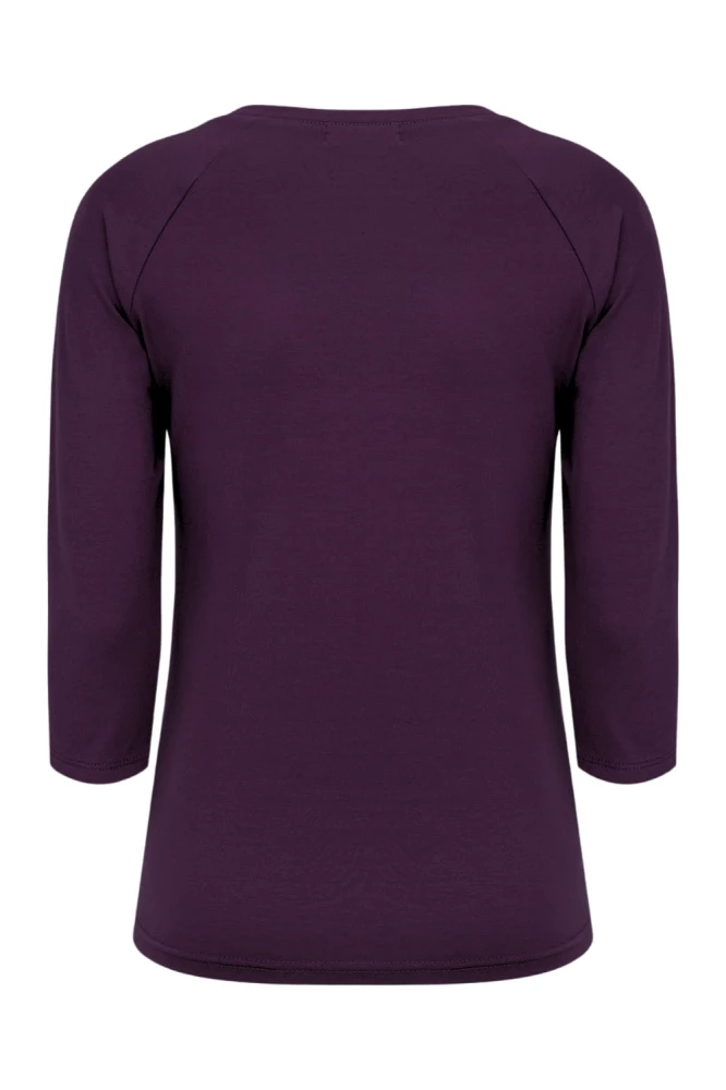 Plum Purple MAYA z rękawami 3:4 tył.jpg