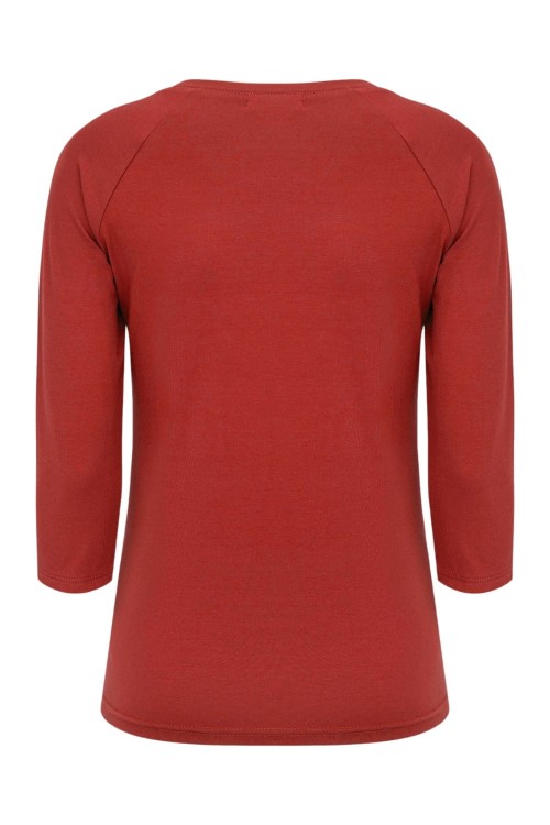Brick Red MAYA z rękawami 3:4 tył.jpg