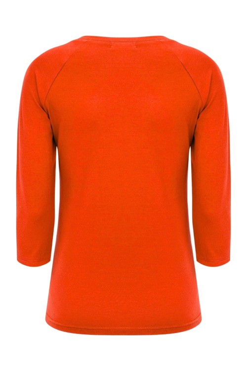 Mandarin Red MAYA z rękawami 3:4 tył.jpg