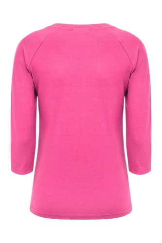 Shocking Pink MAYA z rękawami 3:4 tył.jpg