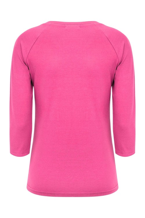 Shocking Pink MAYA z rękawami 3:4 tył.jpg