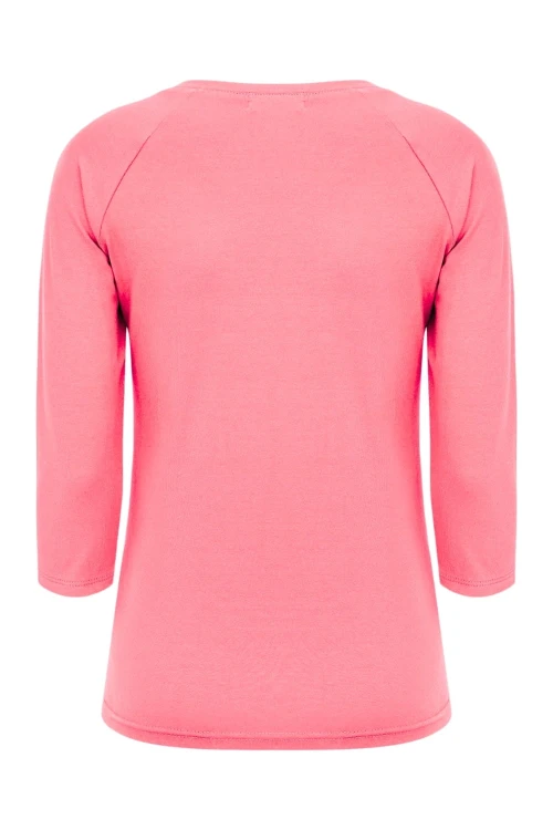 Geranium Pink MAYA z rękawami 3:4 tył.jpg