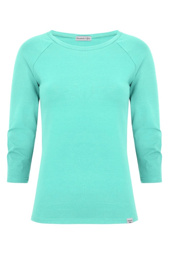 Blue Turquoise MAYA z rękawami 3:4 przód.jpg