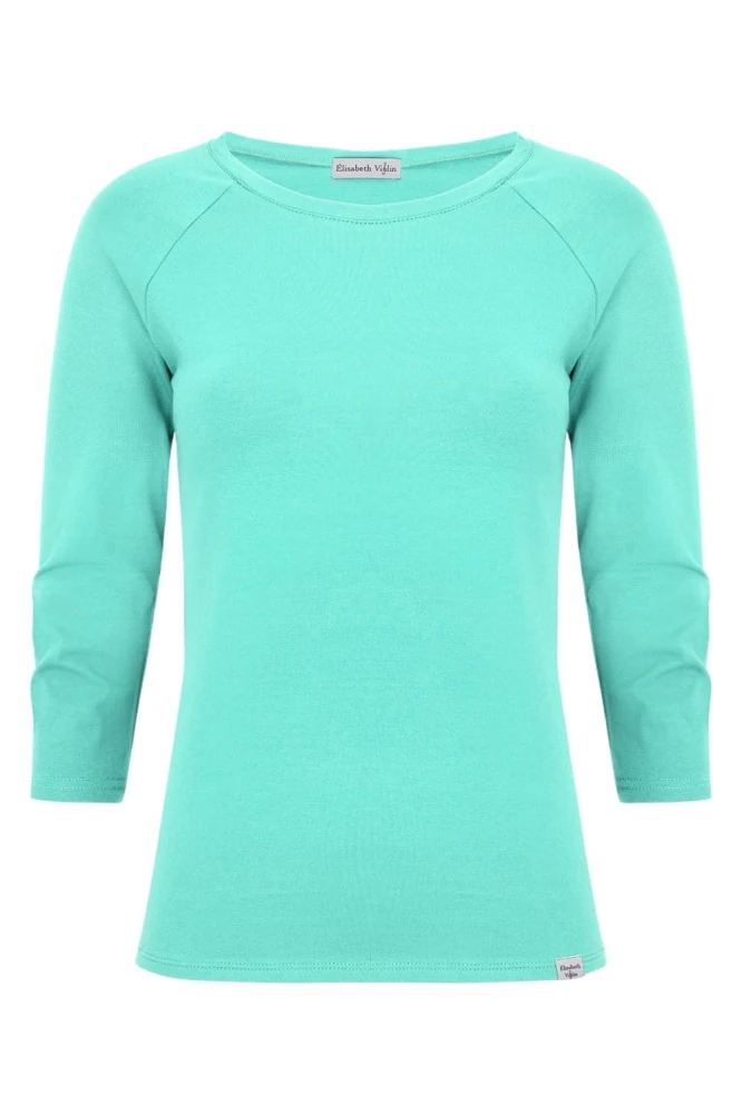 Blue Turquoise MAYA z rękawami 3:4 przód.jpg