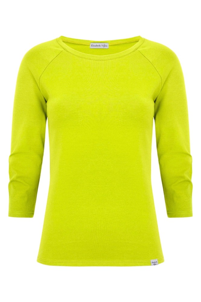Bright Chartreuse MAYA z rękawami 3:4 przód.jpg