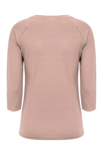 Warm Taupe MAYA z rękawami 3:4 tył.jpg