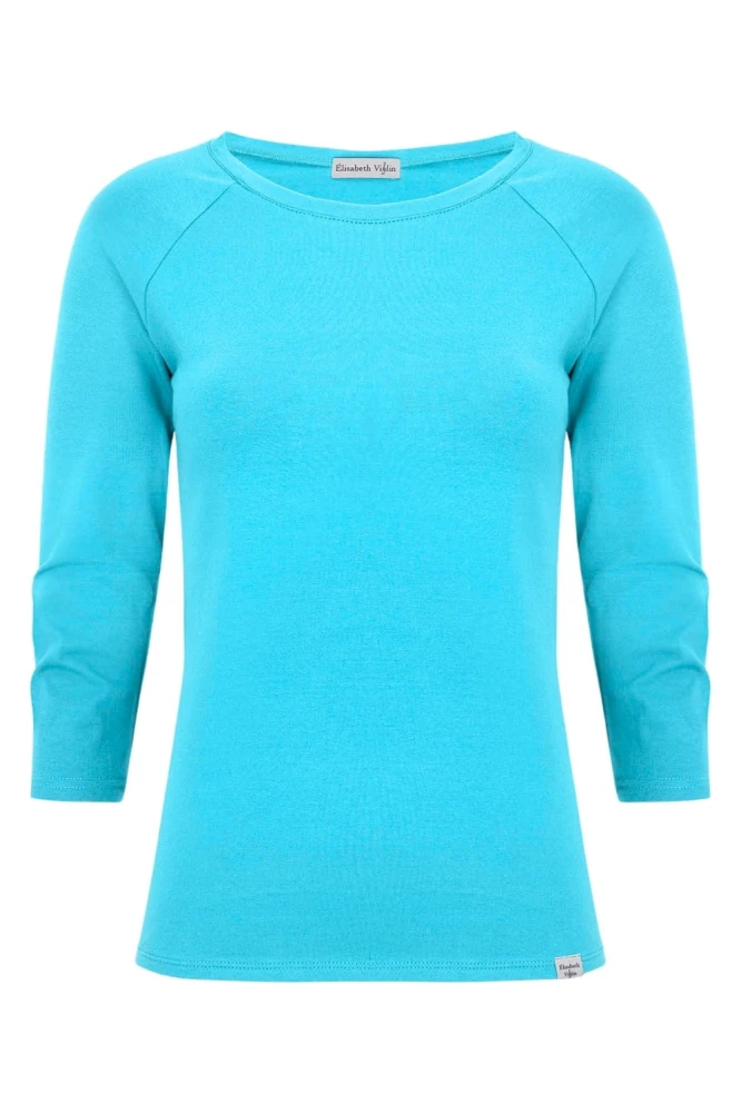 Cyan Blue MAYA z rękawami 3:4 przód.jpg