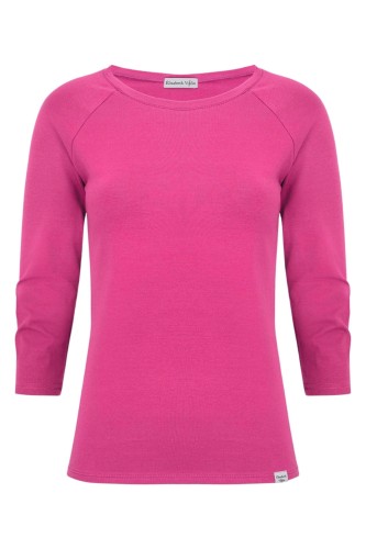 Fuchsia Rose MAYA z rękawami 3:4 przód.jpg