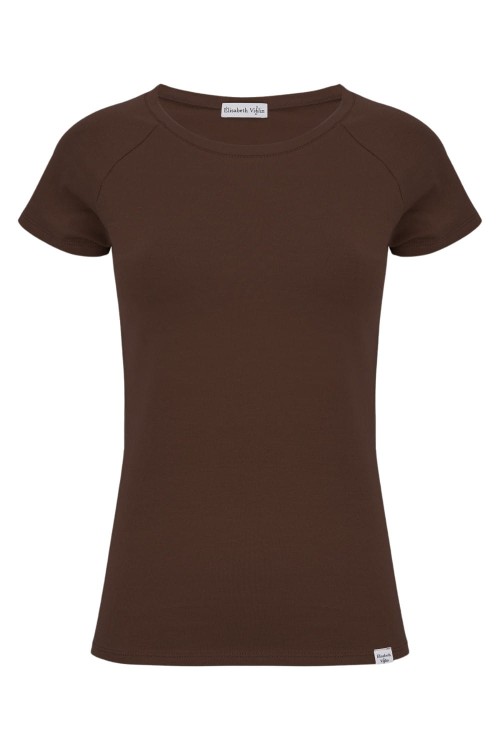 Chestnut MAYA z krótkimi rękawami przód.jpg