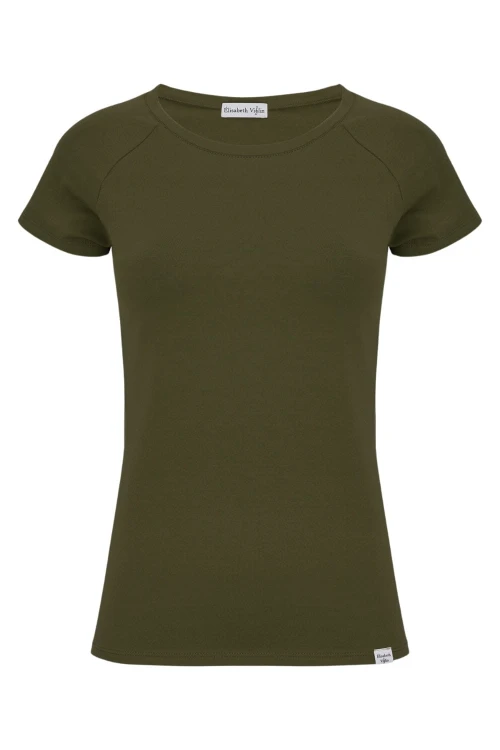 Olive Night MAYA z krótkimi rękawami przód.jpg