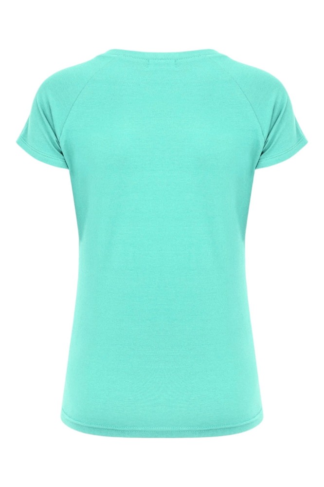Blue Turquoise MAYA z krótkimi rękawami tył.jpg