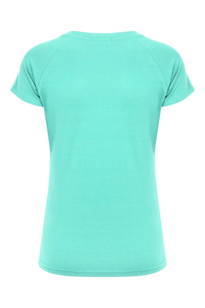 Blue Turquoise MAYA z krótkimi rękawami tył.jpg