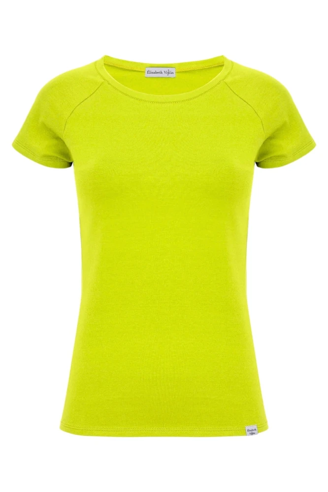 Bright Chartreuse MAYA z krótkimi rękawami przód.jpg