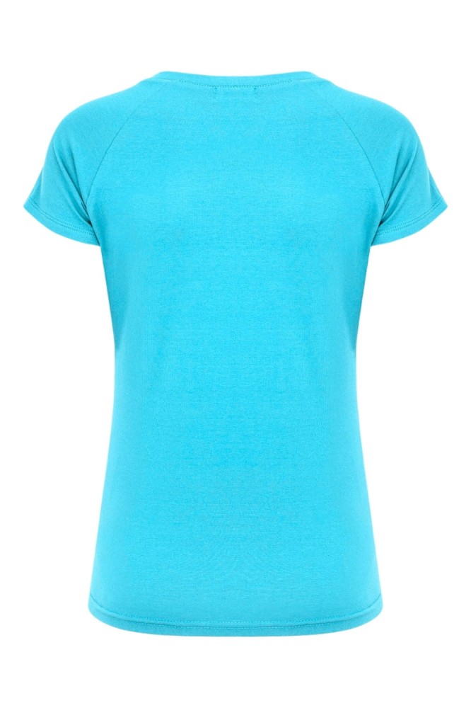 Cyan Blue MAYA z krótkimi rękawami tył.jpg
