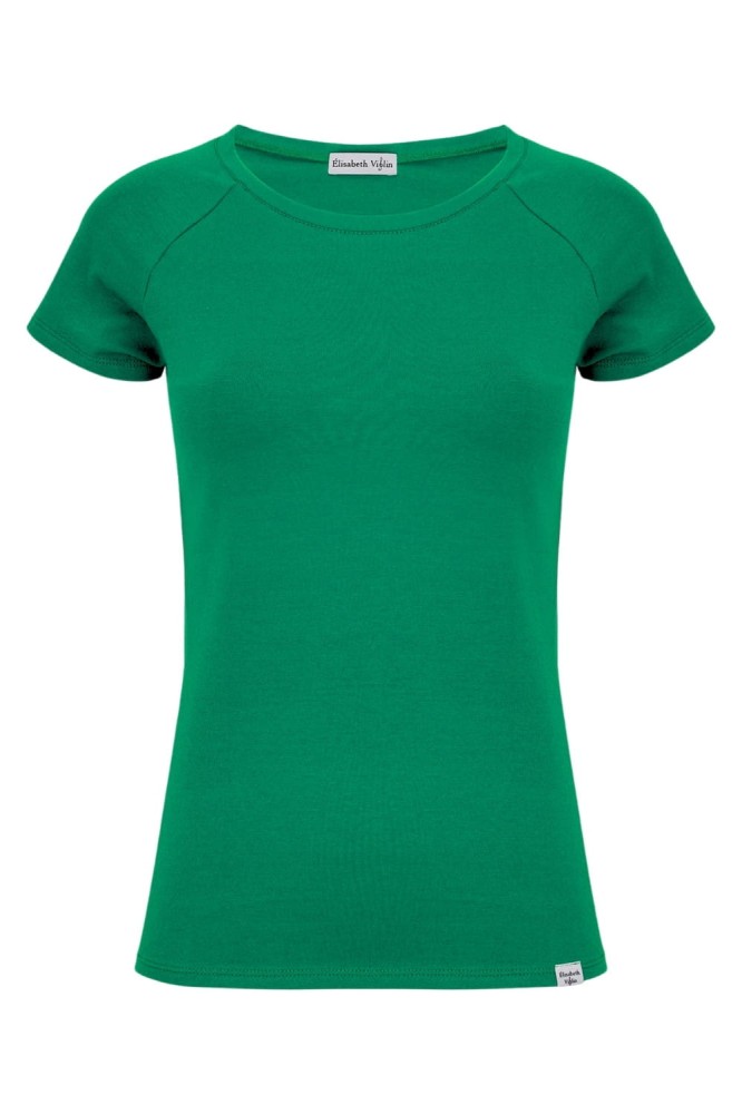 Deep Green MAYA z krótkimi rękawami przód.jpg