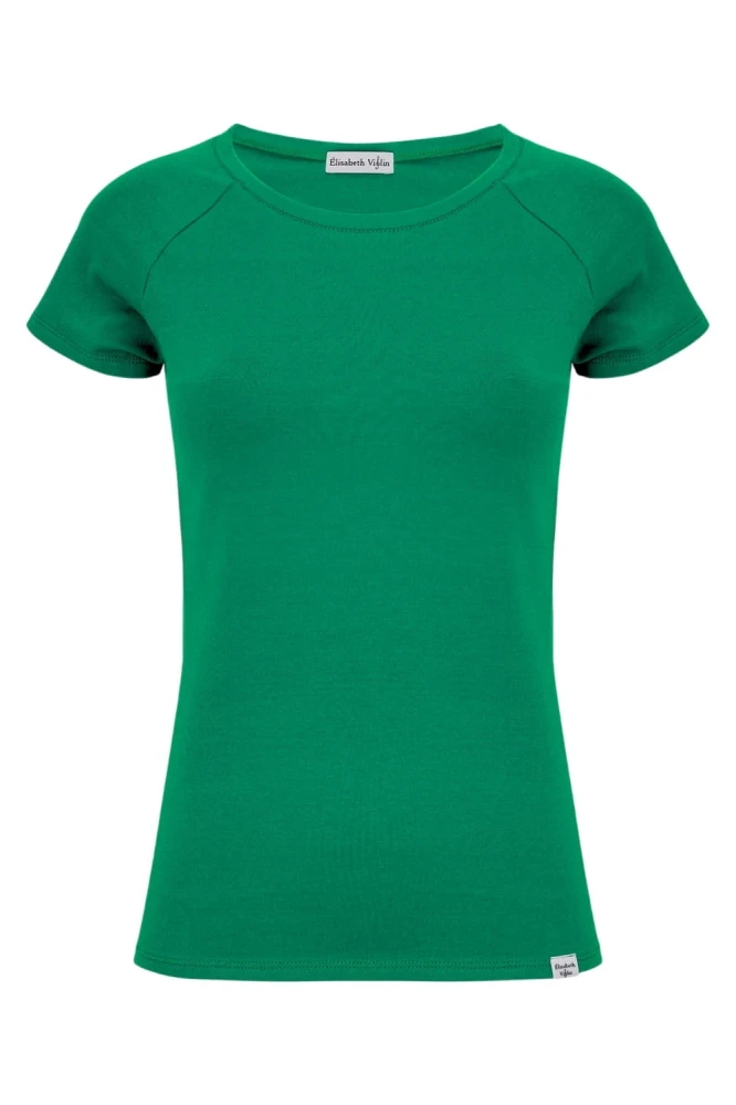 Deep Green MAYA z krótkimi rękawami przód.jpg