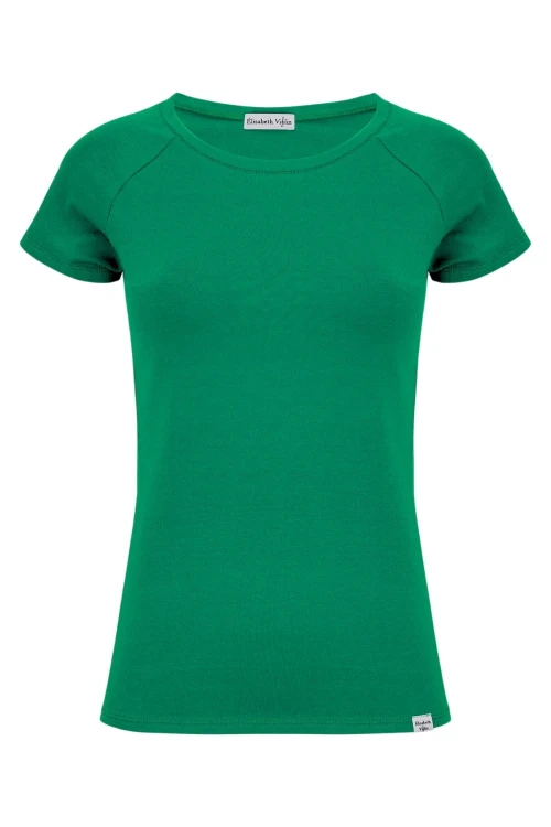 Deep Green MAYA z krótkimi rękawami przód.jpg