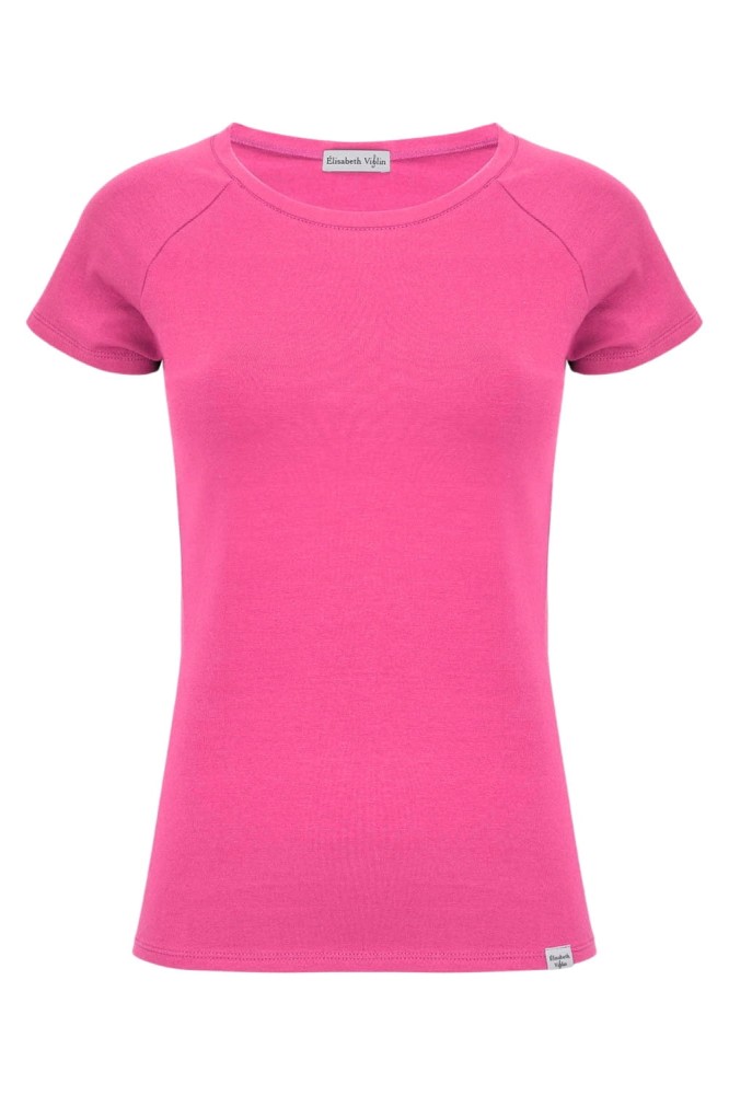 Shocking Pink MAYA z krótkimi rękawami przód.jpg