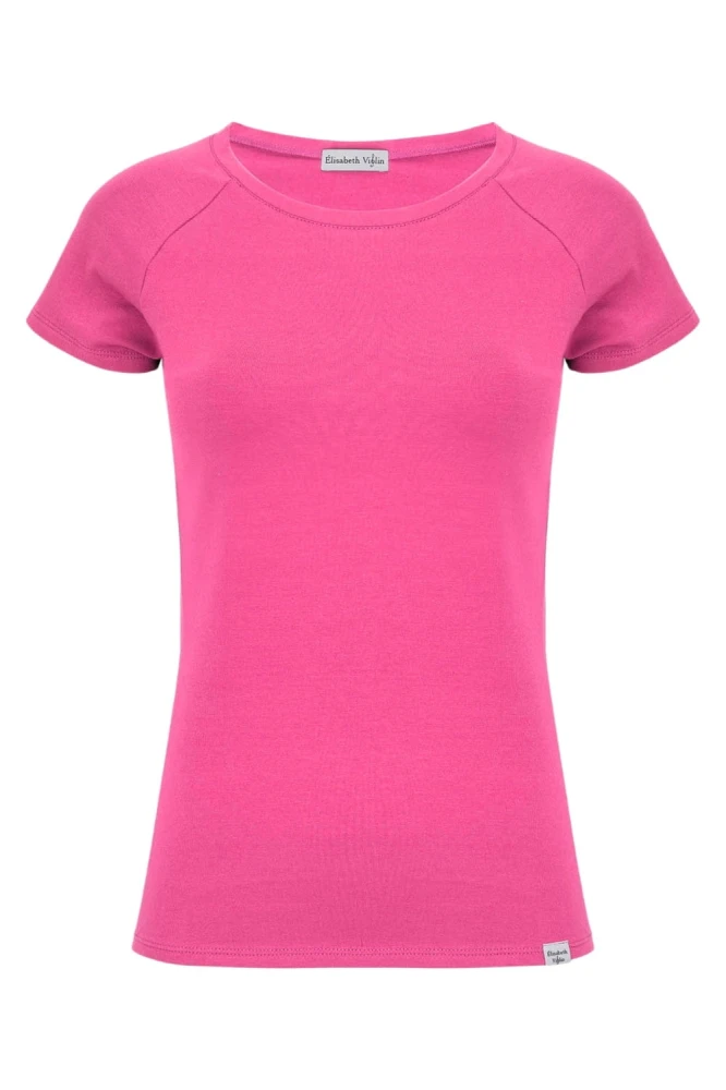 Shocking Pink MAYA z krótkimi rękawami przód.jpg