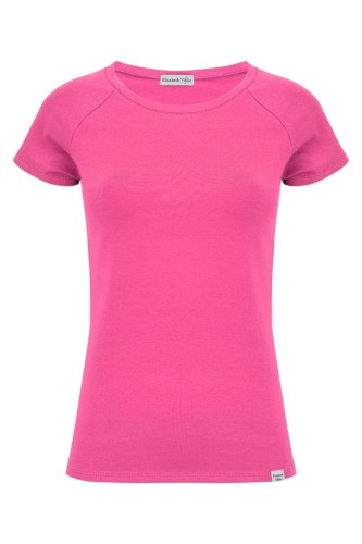 Shocking Pink MAYA z krótkimi rękawami przód.jpg