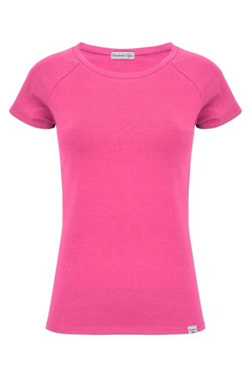 Shocking Pink MAYA z krótkimi rękawami przód.jpg