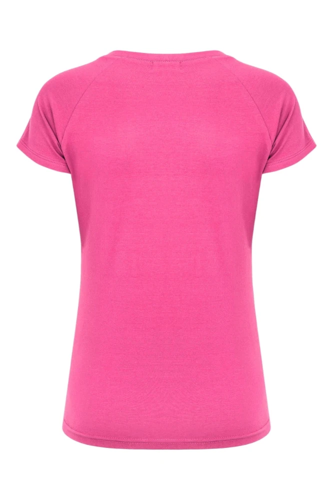Shocking Pink MAYA z krótkimi rękawami tył.jpg