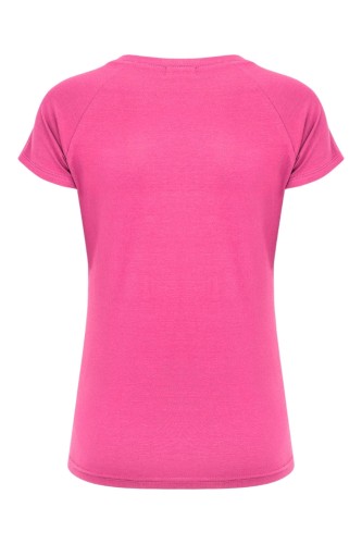 Shocking Pink MAYA z krótkimi rękawami tył.jpg