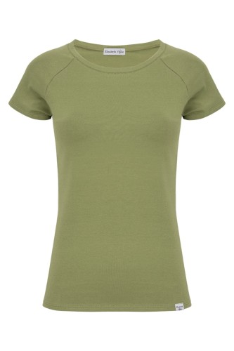 Oil Green MAYA z krótkimi rękawami przód.jpg