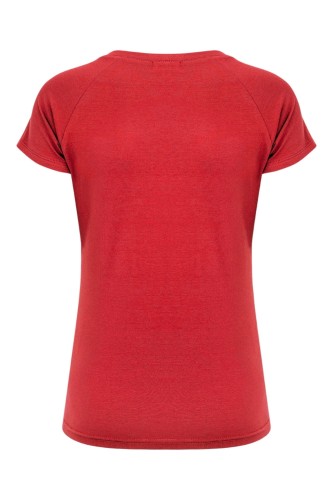 Ribbon Red MAYA z krótkimi rękawami tył.jpg