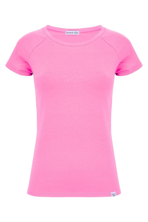 Aurora Pink MAYA z krótkimi rękawami przód.jpg