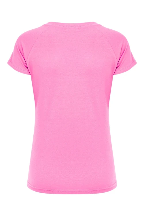 Aurora Pink MAYA z krótkimi rękawami tył.jpg