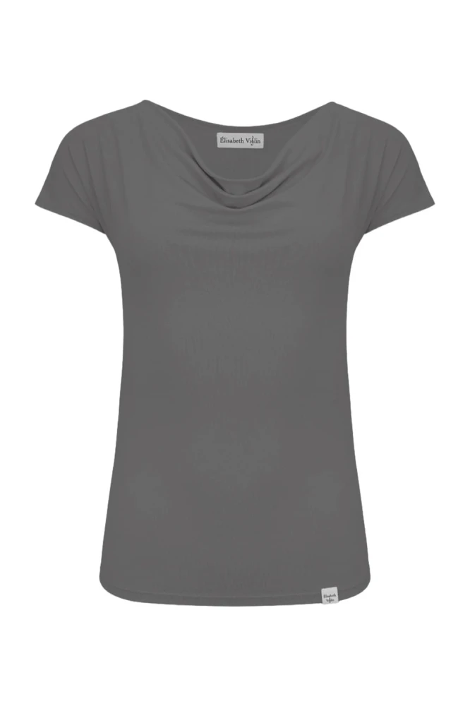 MERLIA z krótkimi rękawami Charcoal Gray przód.jpg